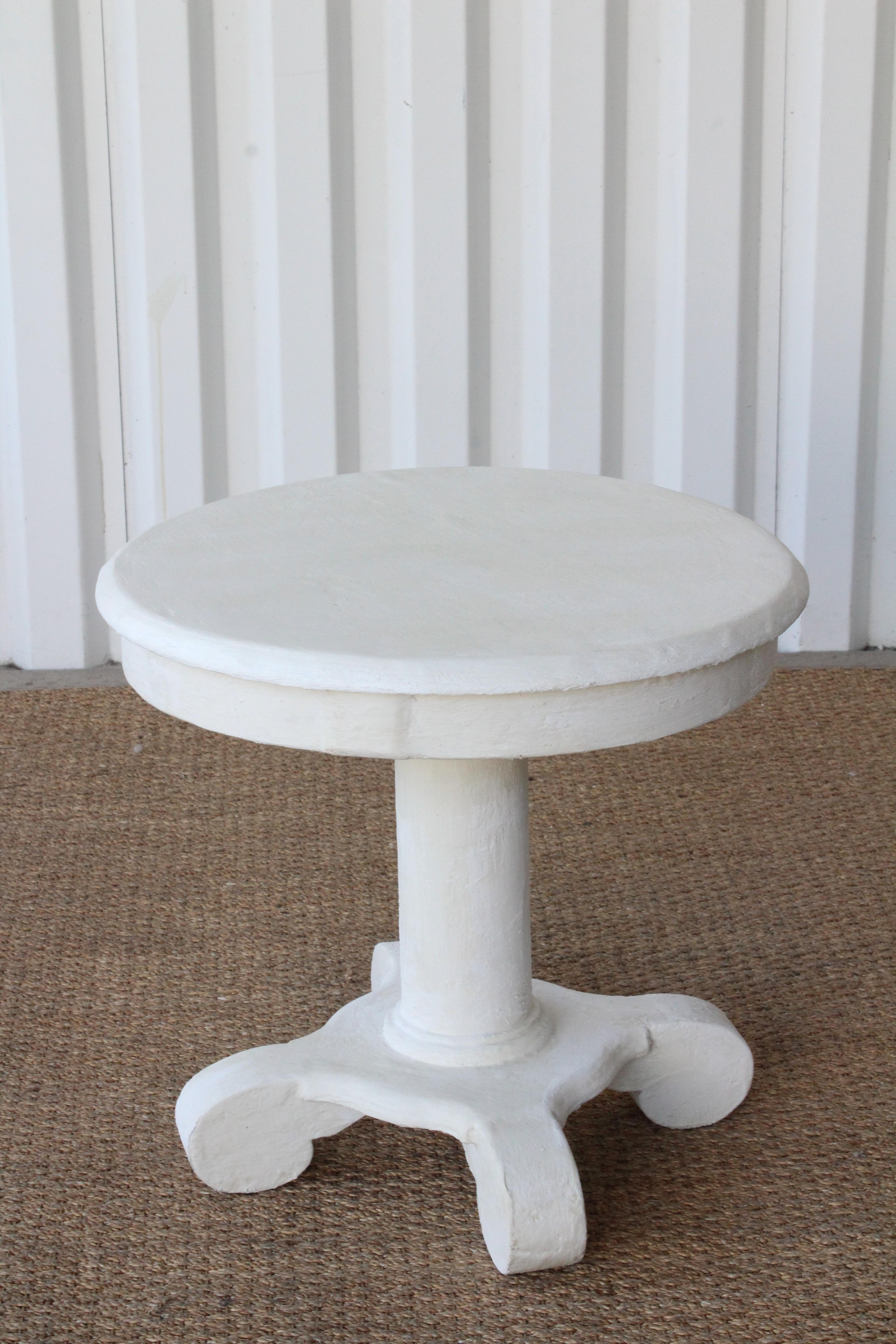 Vintage Gesso Side Table, 1950s 9