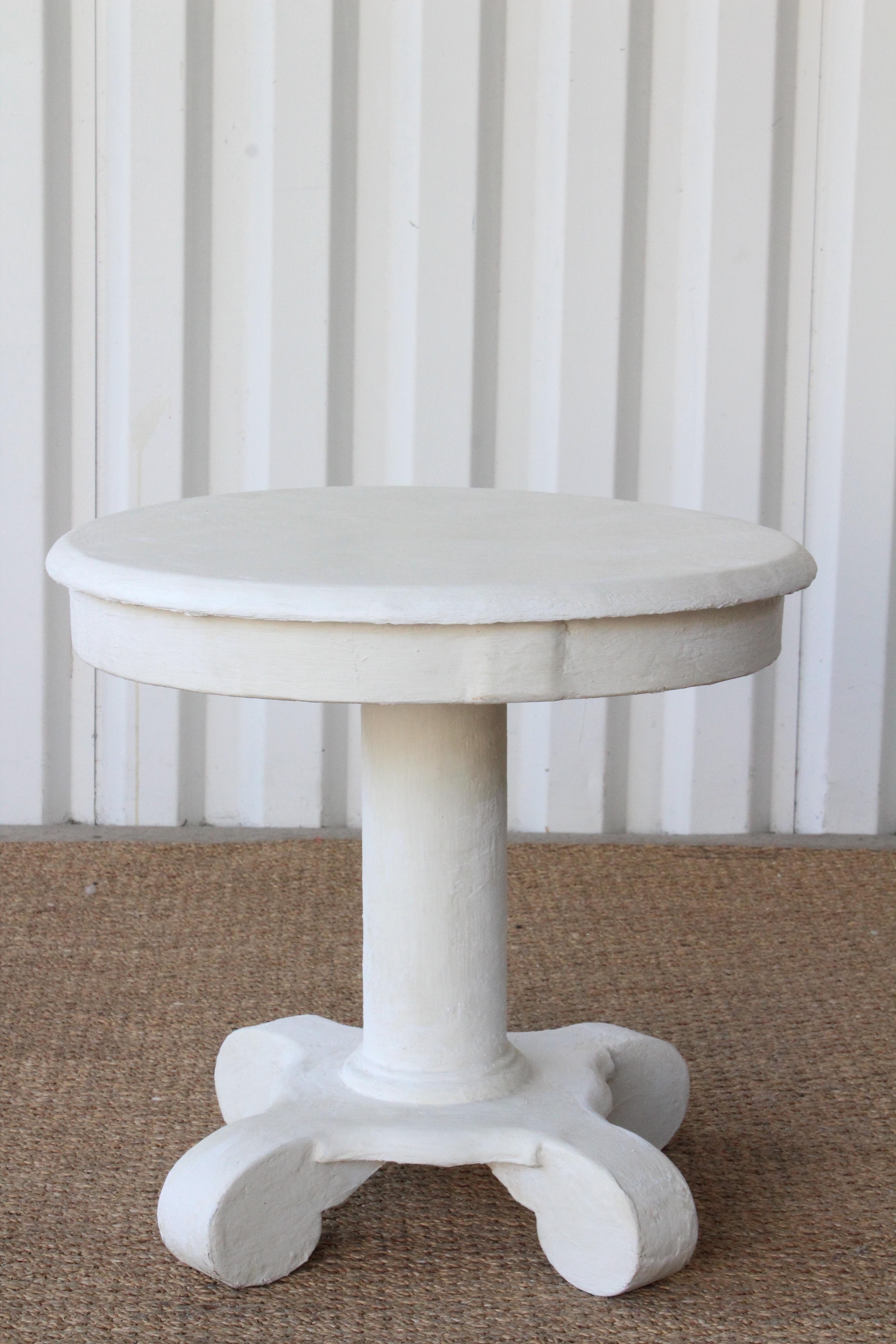 Mid-20th Century Vintage Gesso Side Table, 1950s