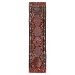 Ghazvin Persischer Kelim-Läufer mit geometrischen Mustern von Rug 
Kilim