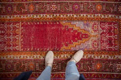 ON SALE Vintage Ghiordes Rug Runner