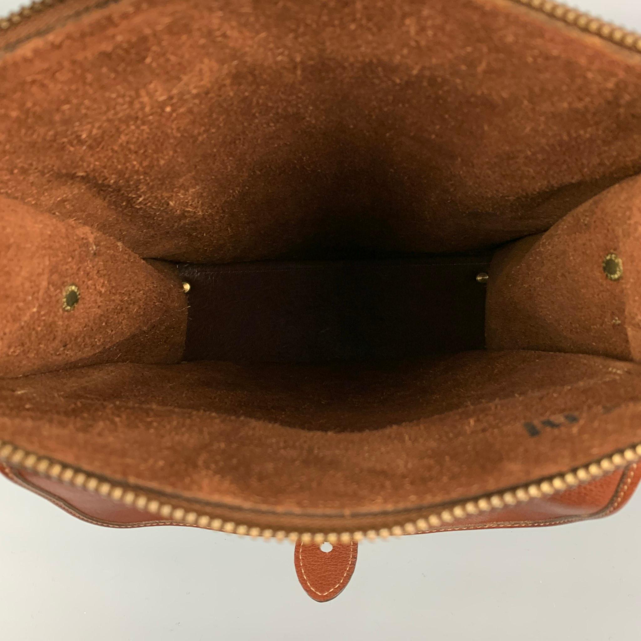 Brown Vintage GHURKA Tan Leather Messenger Bag