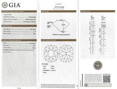 Vintage GIA 1.28 Carat Old Mine Brilliant Diamond Engagement Ring