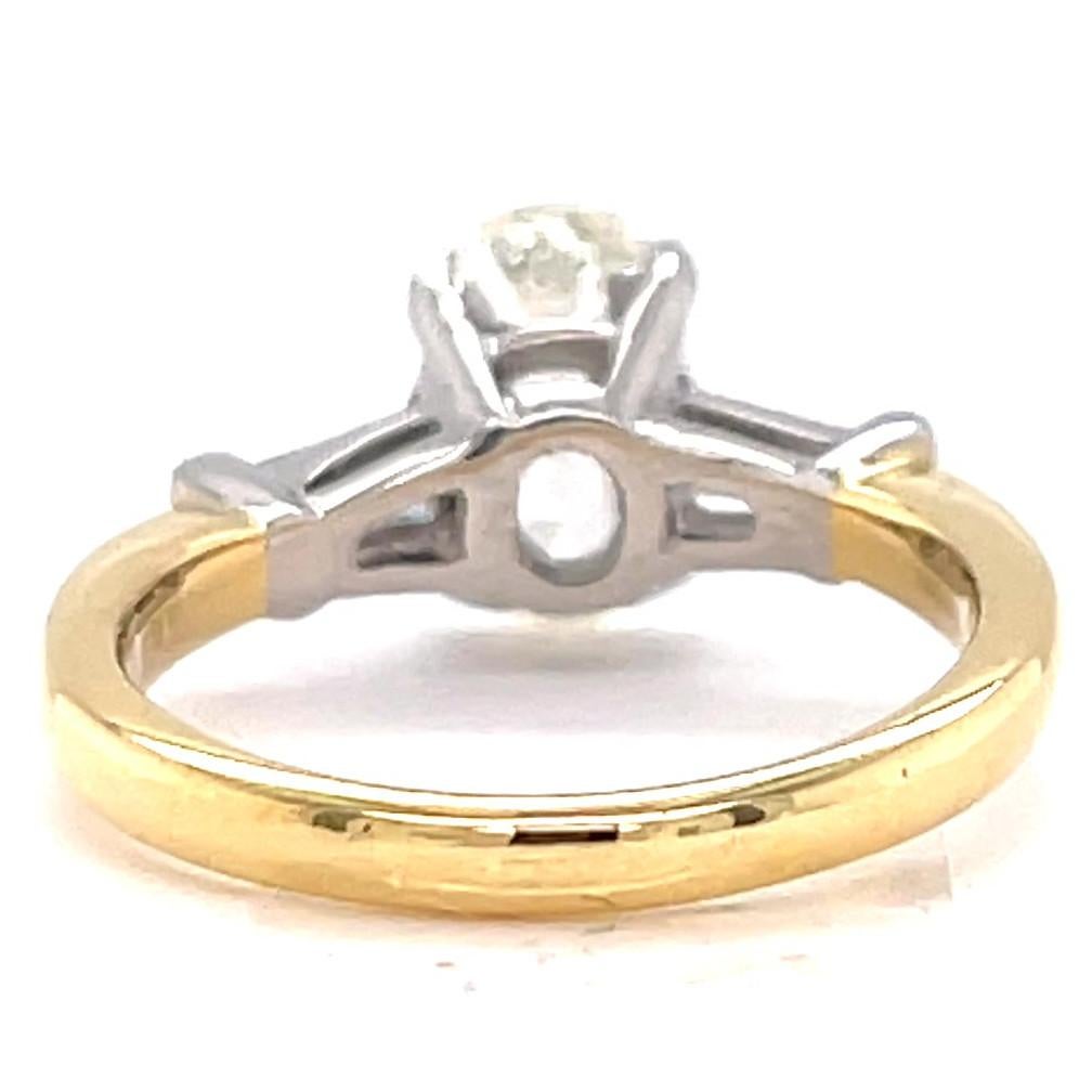 Vintage GIA 1.67 Carat Cushion Cut Diamond Engagement Ring 2