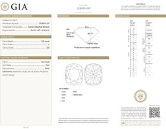 Vintage GIA 2.55ctw Antique Cushion Cut Diamond 3 Stone Engagement Platinum Ring