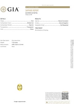 Vintage GIA 2.57ct No-Heat Yellow Sapphire Ruby Trilogy Platinum 18K Gold Ring