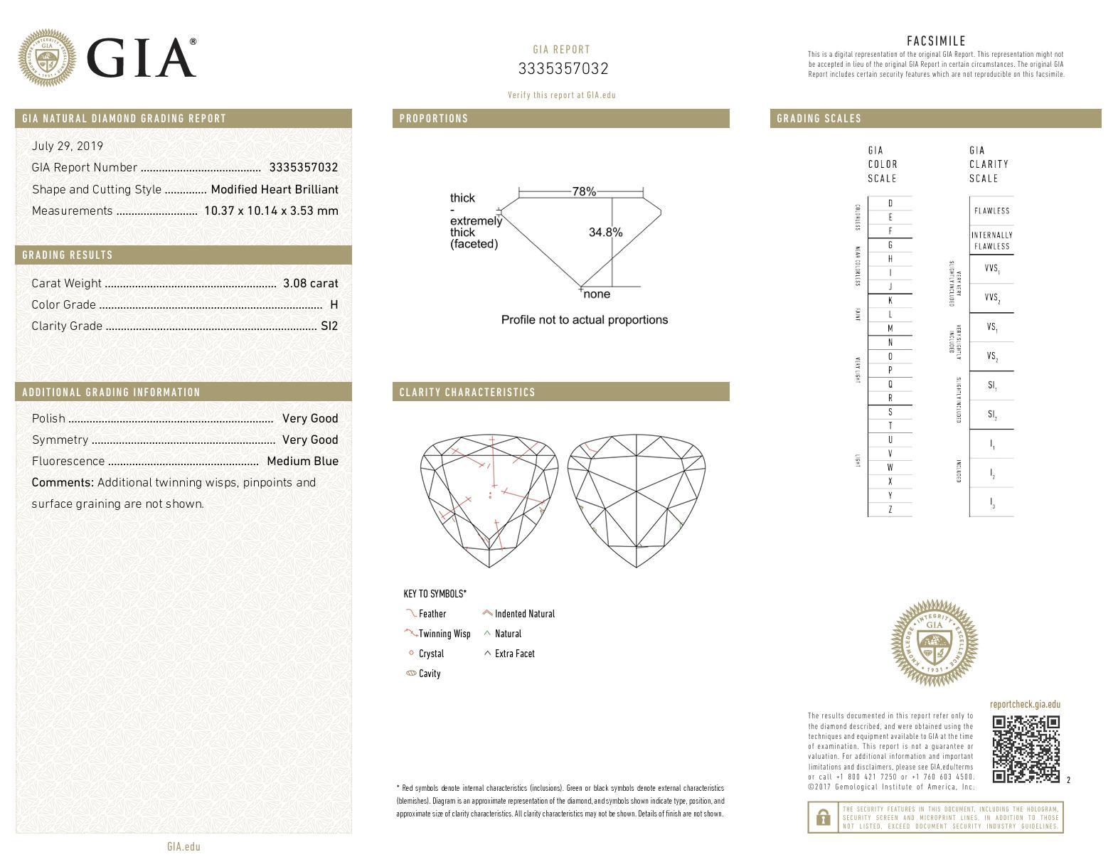 Women's or Men's Vintage GIA 6.12 carat diamond 18k white gold stud earrings For Sale