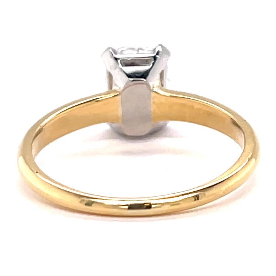 Vintage GIA Antique D Color Cushion Cut Diamond 18 Karat Gold Engagement Ring 1