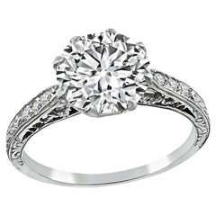 Verlobungsring mit GIA-zertifiziertem 1,96 Karat Diamant