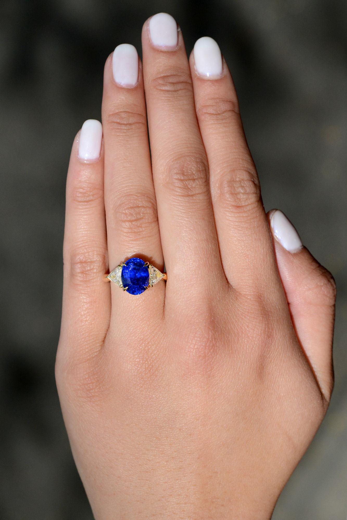 6 carat sapphire ring