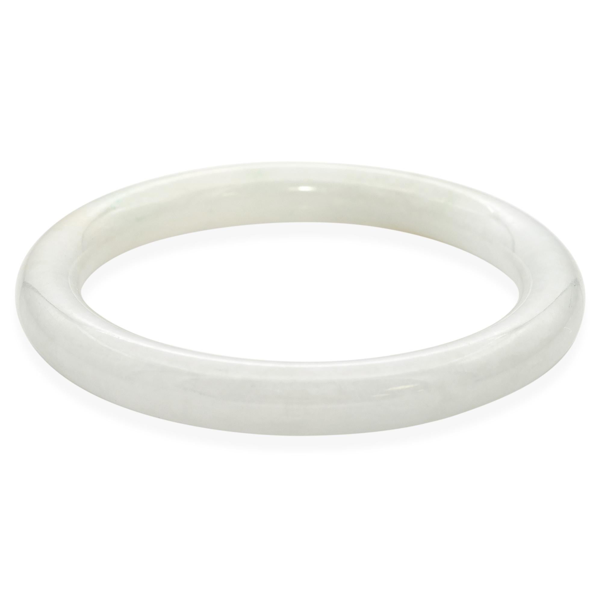 Donna GIA d'epoca Greene & Greene Light Tipo A Bangle di Giada in vendita