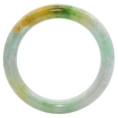 Vintage GIA Type A Jade Bangle Bracelet