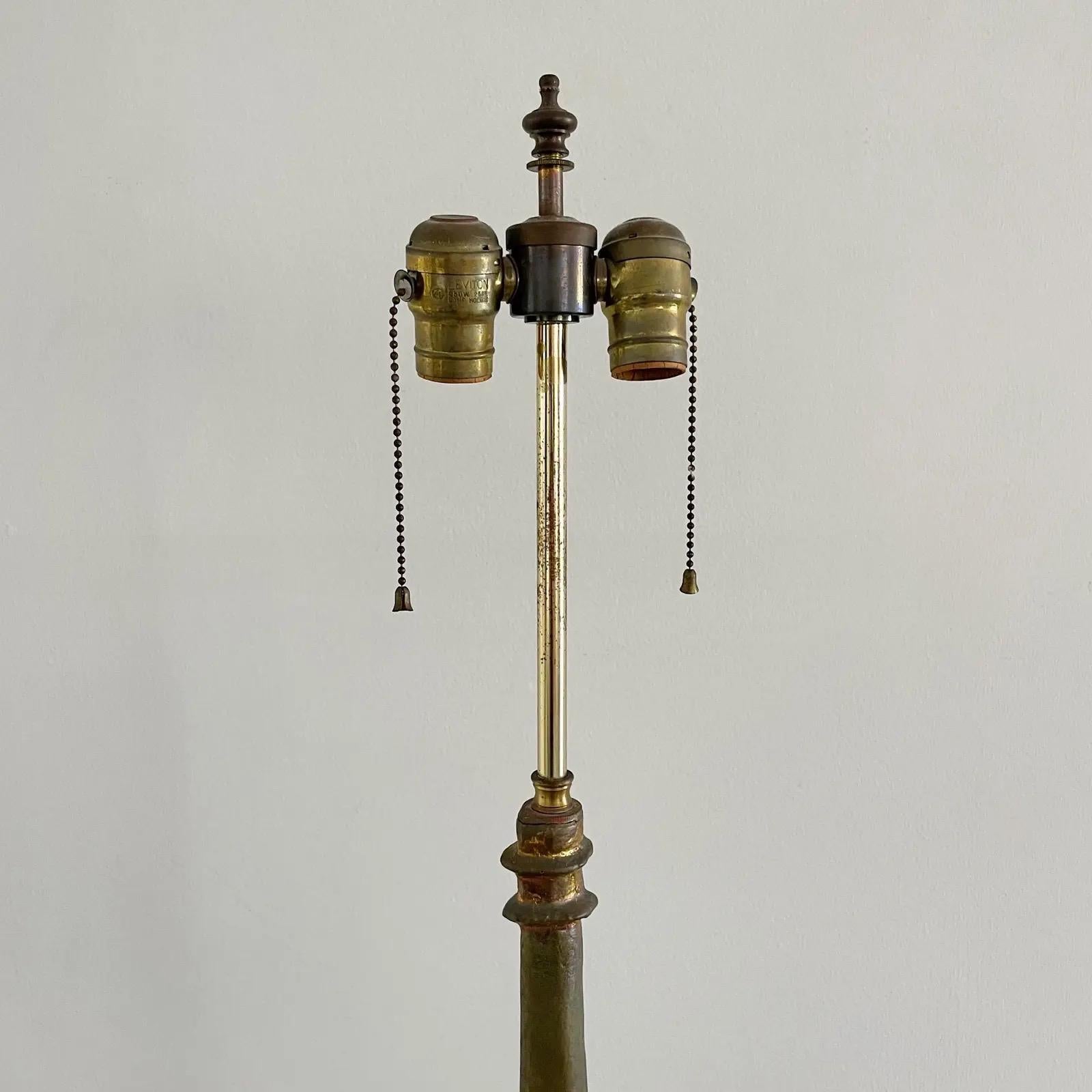 Late 20th Century Vintage Giacometti Style Floor Lamp with Bronze Finish