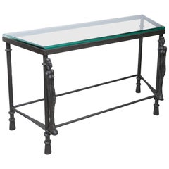 Vintage Giacometti Style Iron Console