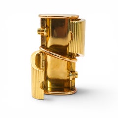 Vintage Giaconi & Gioli Italian Gold and Diamond Double Pill Box, Circa 1970