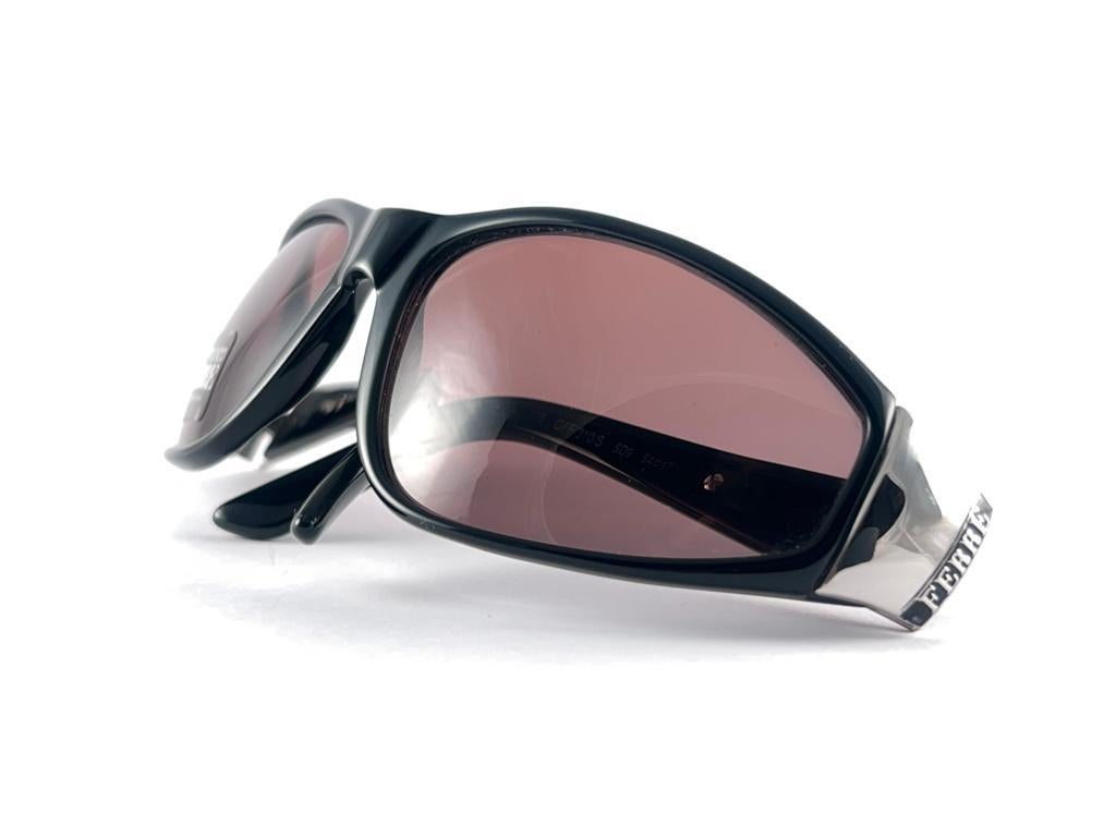 Vintage Gianfranco Ferre Gff 310 Black & Silver Details Made In Italy Sunglasses For Sale 8