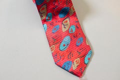 Vintage Gianni Versace 100% silk red tie