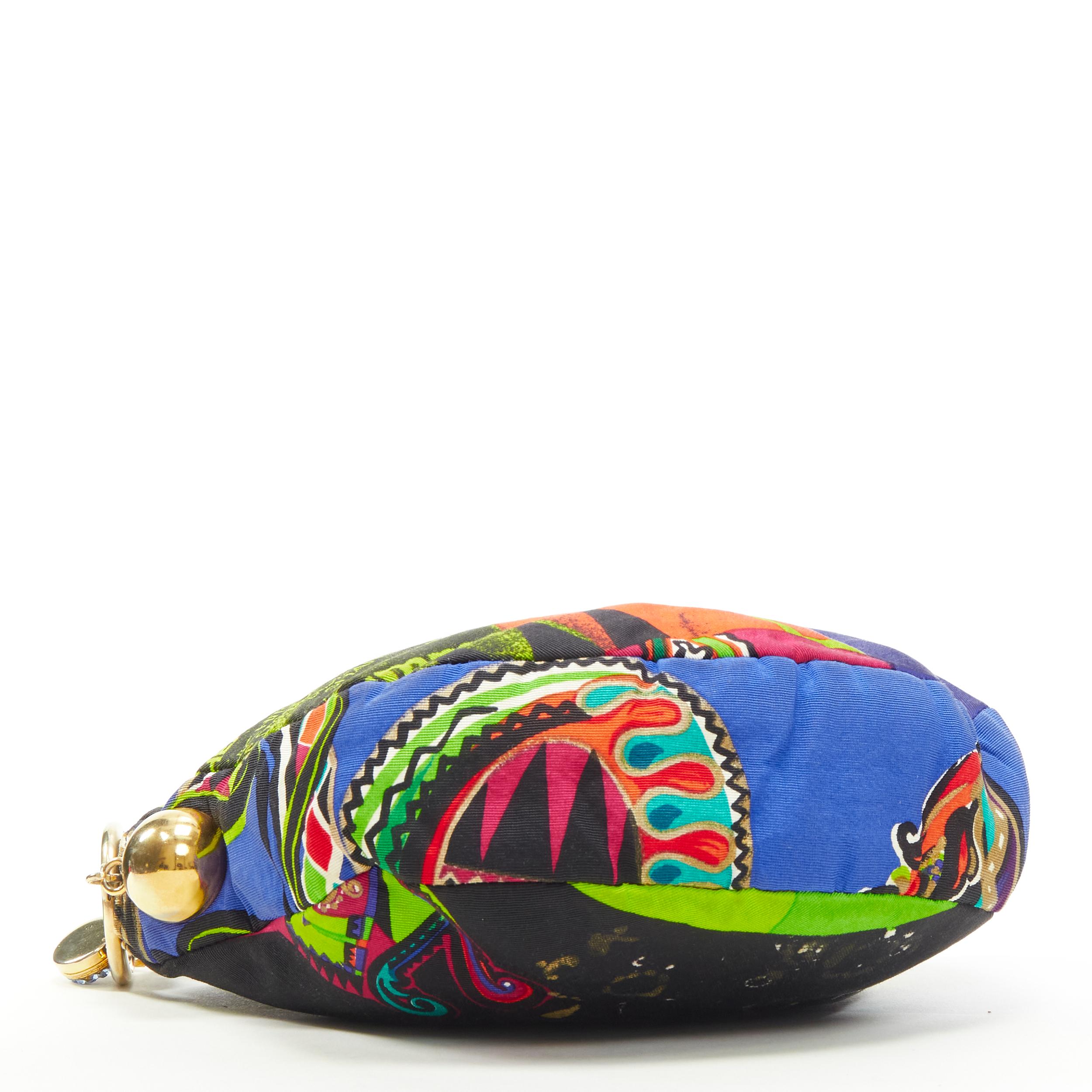vintage GIANNI VERSACE 1991 Vogue Pop Art Magazine crystal charm crossbody bag In Good Condition In Hong Kong, NT