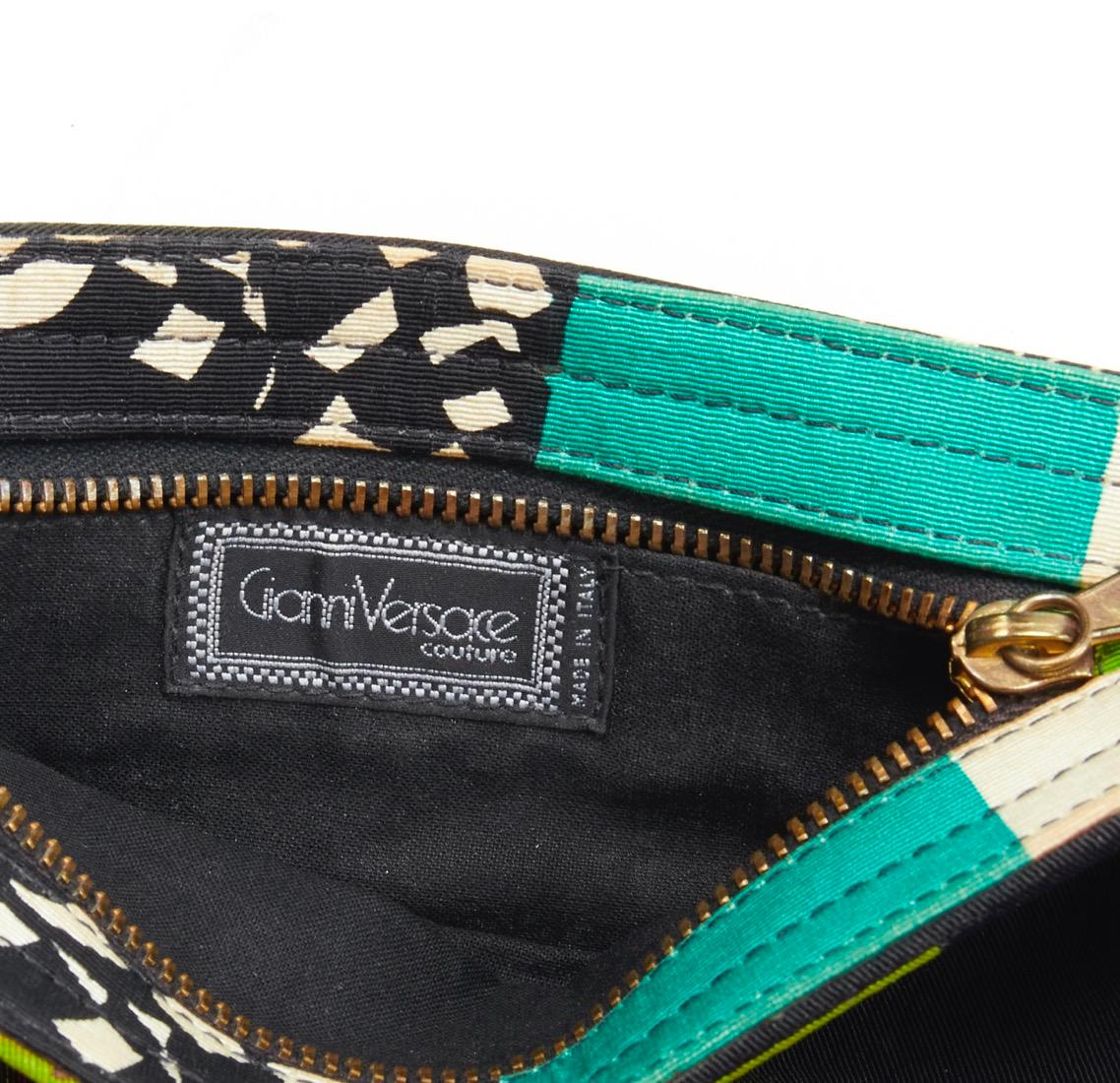 vintage GIANNI VERSACE 1991 Vogue Pop Art Magazine crystal charm crossbody bag 4