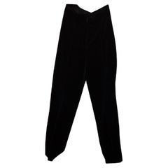 Vintage Gianni Versace Black Velvet Trousers