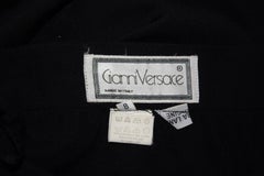 Vintage Gianni Versace Black Wool Skirt