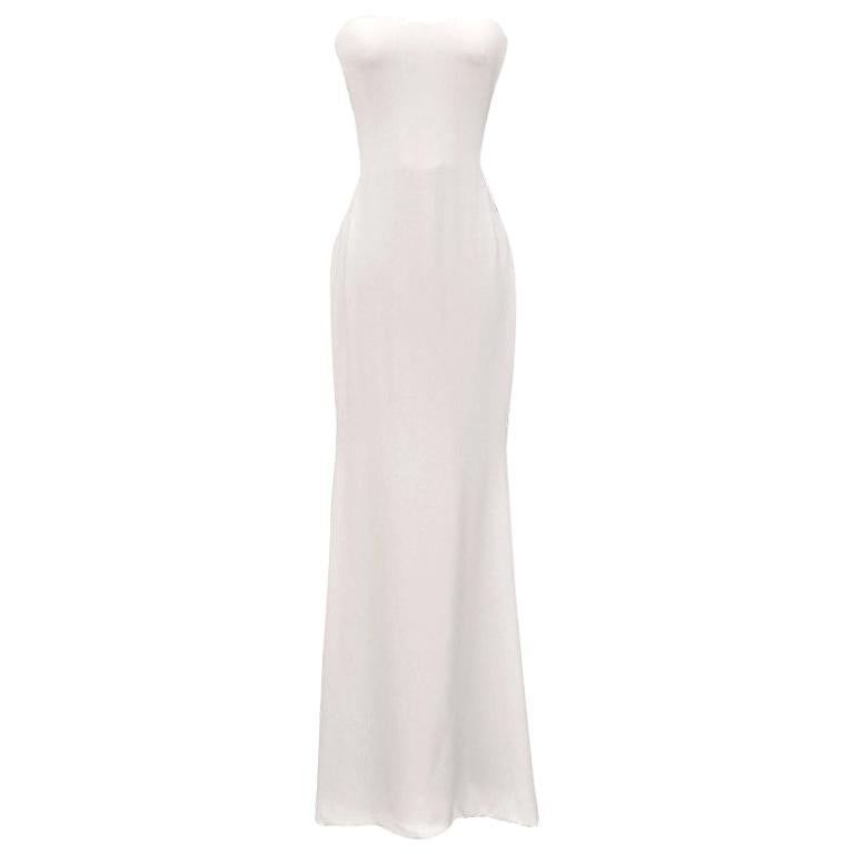 Vintage Gianni Versace Couture Beaded Silk and Tulle White Gown 40 - 4 at 1stDibs | versace white gown, vintage versace white dress, joshua goen Vintage Gianni Versace Couture Beaded Silk and Tulle White Gown 40 - 4 at 1stDibs | versace white gown, vintage versace white dress, joshua goen