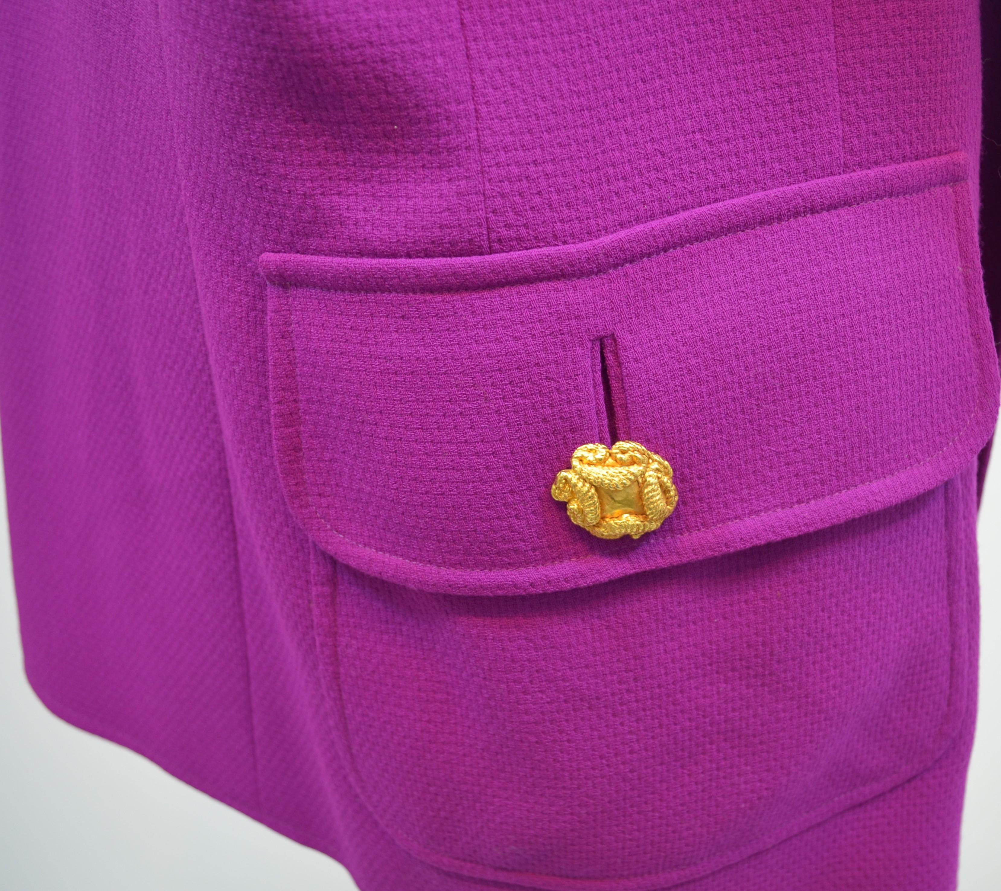 Vintage Gianni Versace Couture Purple Sleeveless Blazer/Vest 4