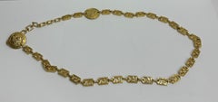 Vintage Gianni Versace Gold Chain Medallion Belt