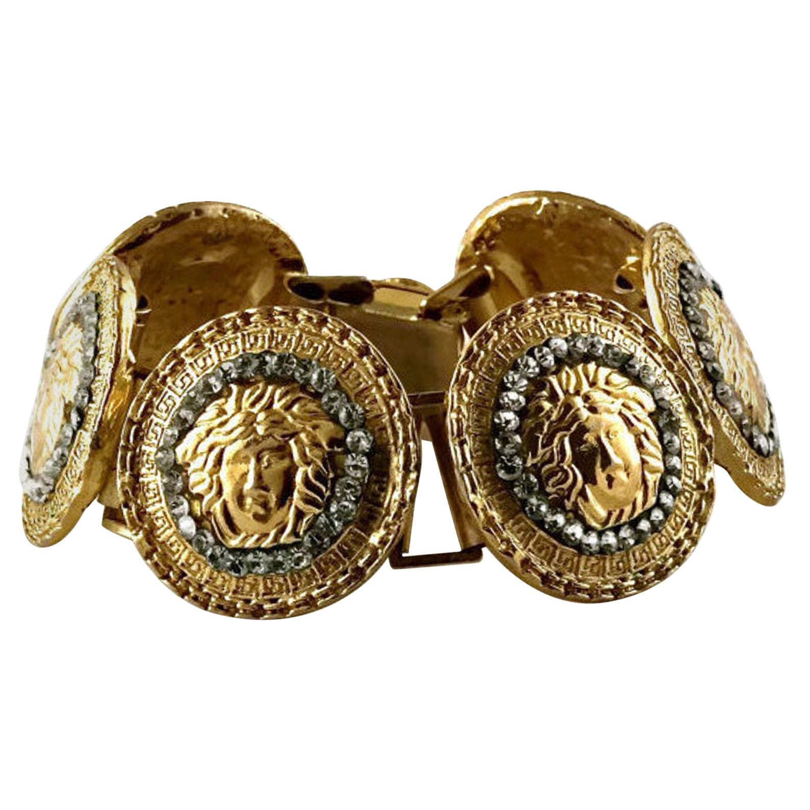 Bracelet Jonc Jean Patou Paris Vintage Années 80 - Cabochons Multicolores - Occasion