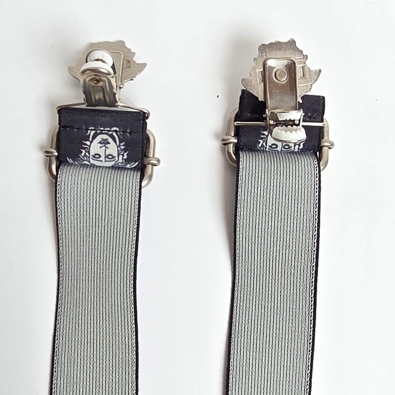 Vintage Gianni Versace Medusa Logo Suspender For Sale at 1stDibs