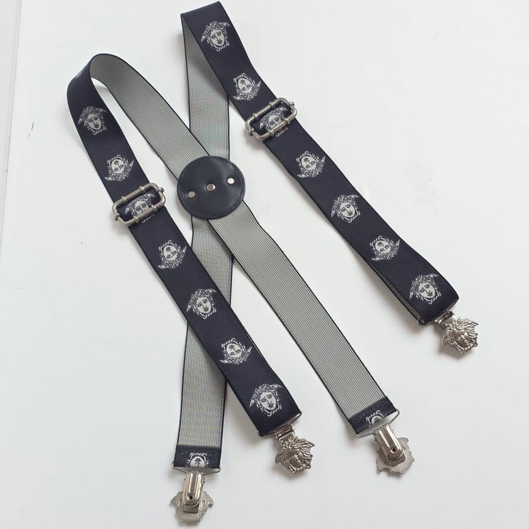 versace vintage suspender Vintage Preloved 90s VERSACE Black