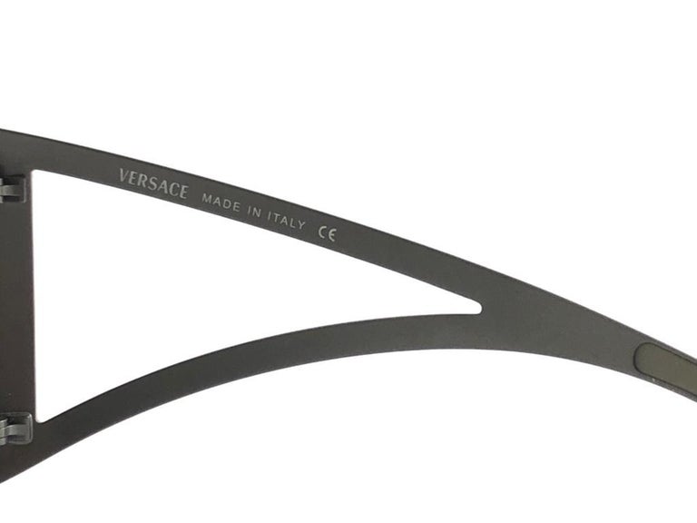 Vintage Gianni Versace Mod 2034 Rimless Shield Sunglasses  display picture 1