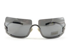 Vintage Gianni Versace Mod N20 Half Frame Sunglasses 90's Made in Italy Y2K