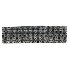 Fascia vintage in seta barocca GIANNI VERSACE Navy Silver