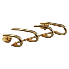 Vintage GIANNI VERSACE Quadruple Hook Modernist Brooch