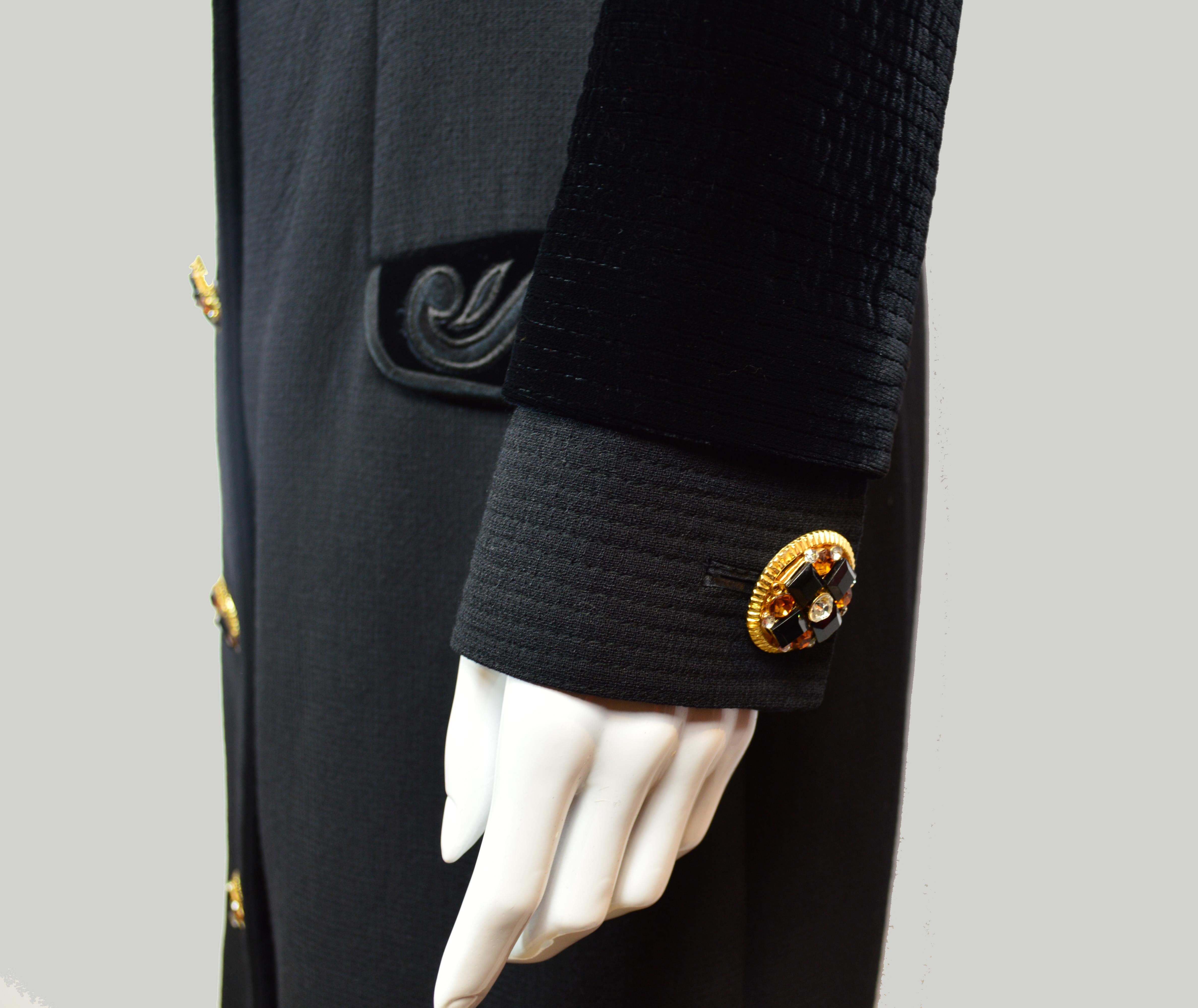 Black Vintage Gianni Versace Runway Documented Dress, 1991
