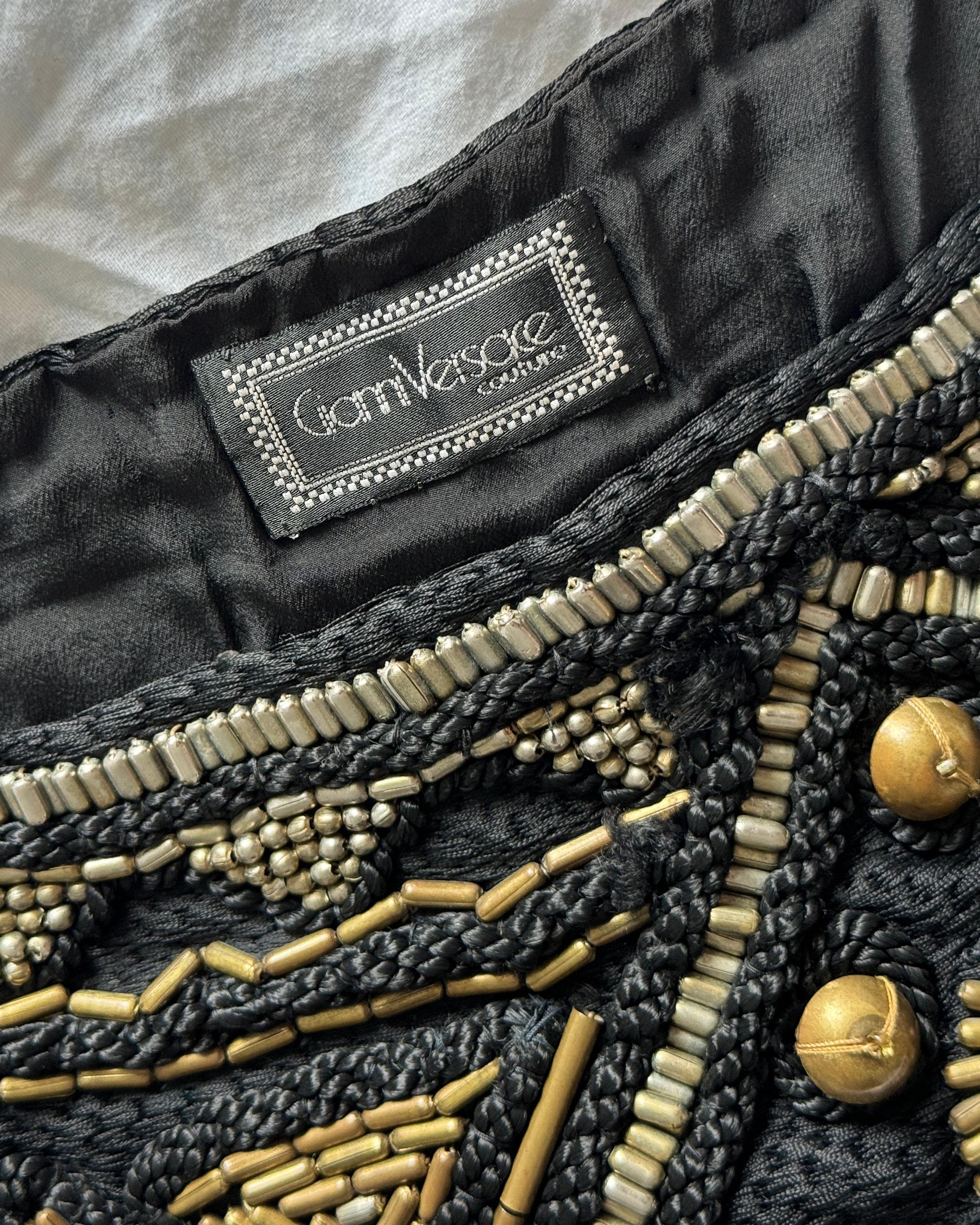 Vintage Gianni Versace Spring 1990 Embellished Top 4