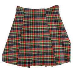 Vintage Gianni Versace Tartan Mini Skirt