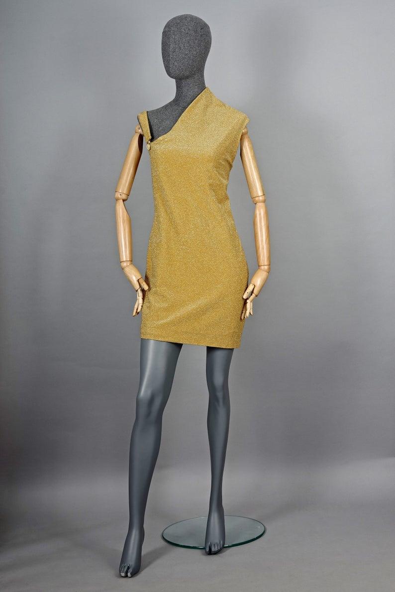 versace dress gold