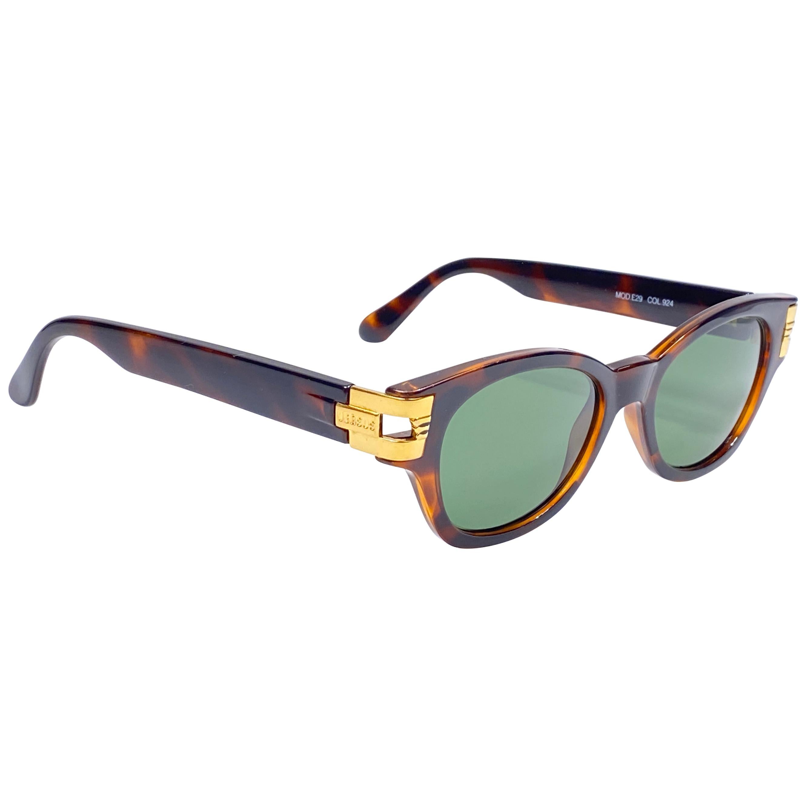  Vintage Gianni Versace Versus Wayfarer Style Sunglasses 1990's Made in Italy