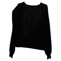 Gianni Versace Vintage Pullover aus Wolle und Satin