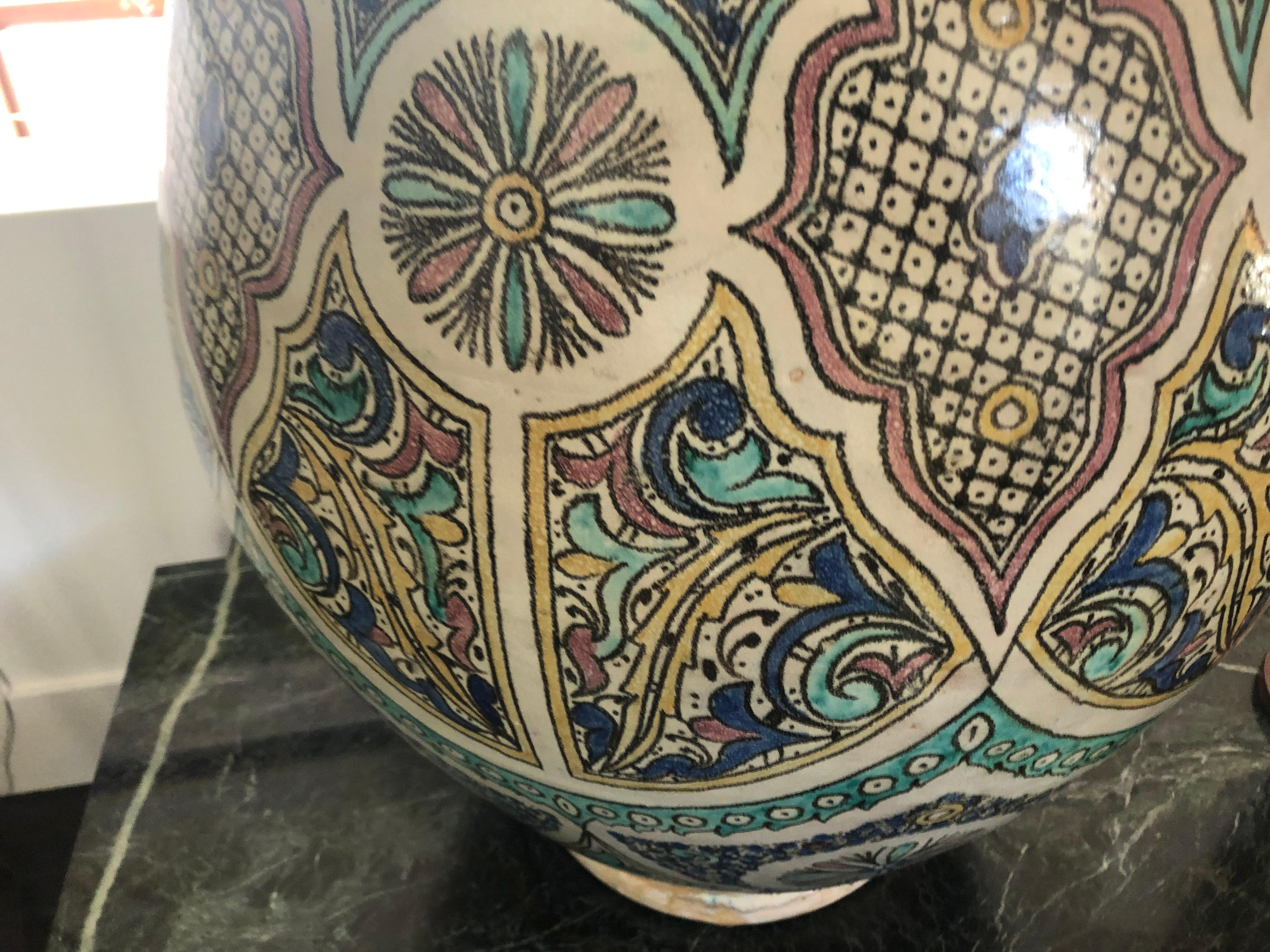 Modern Vintage Giant Moroccan Jar For Sale