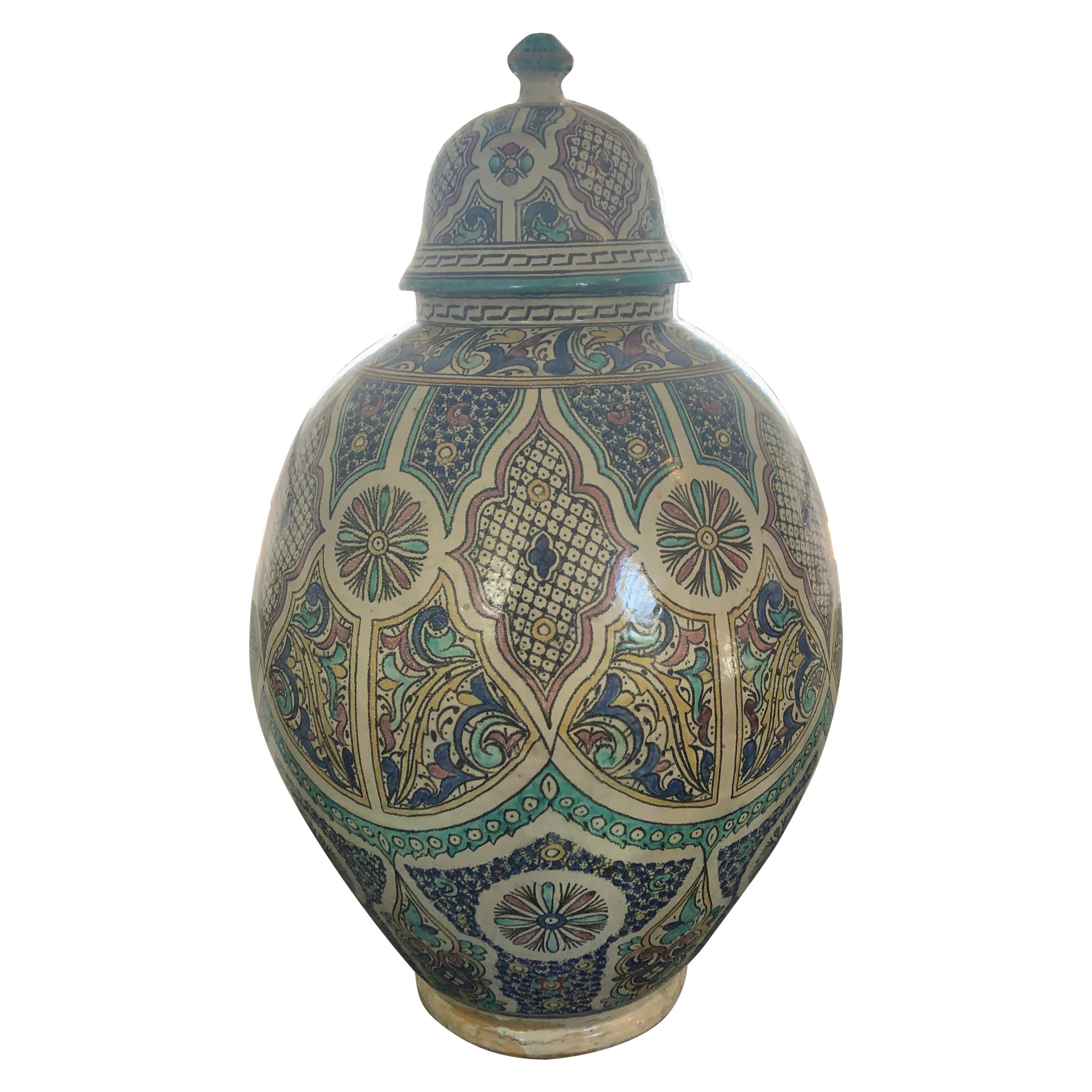 Vintage Giant Moroccan Jar For Sale