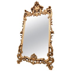 Vintage Gilded Mirror, Richly Carved, '900, Italy
