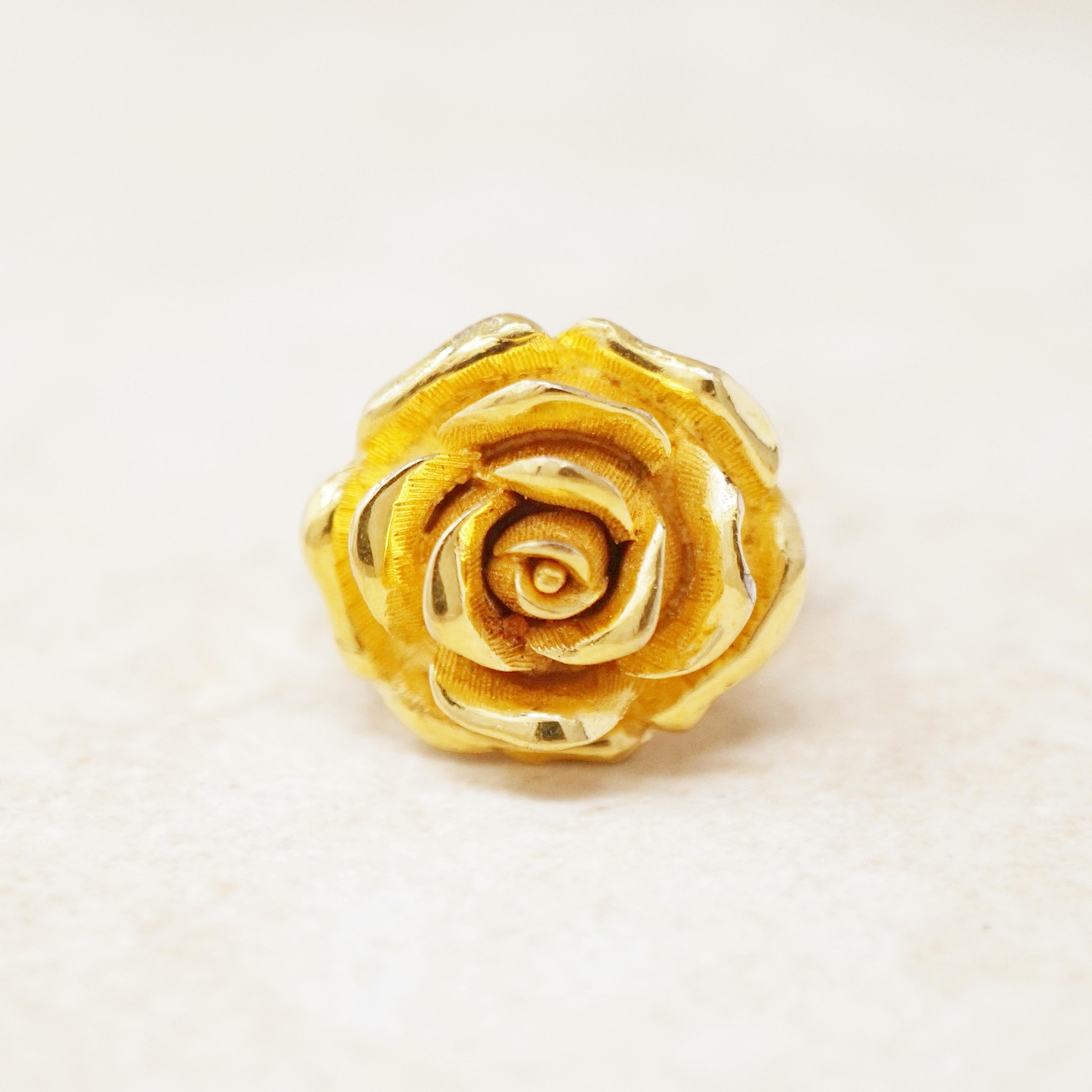 vintage rose ring