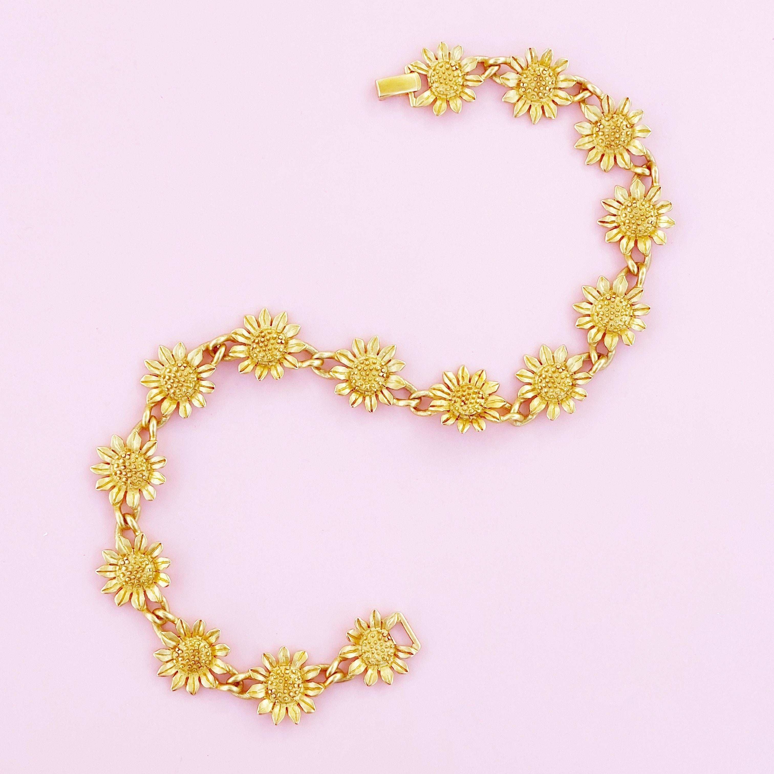 sunflower choker necklace