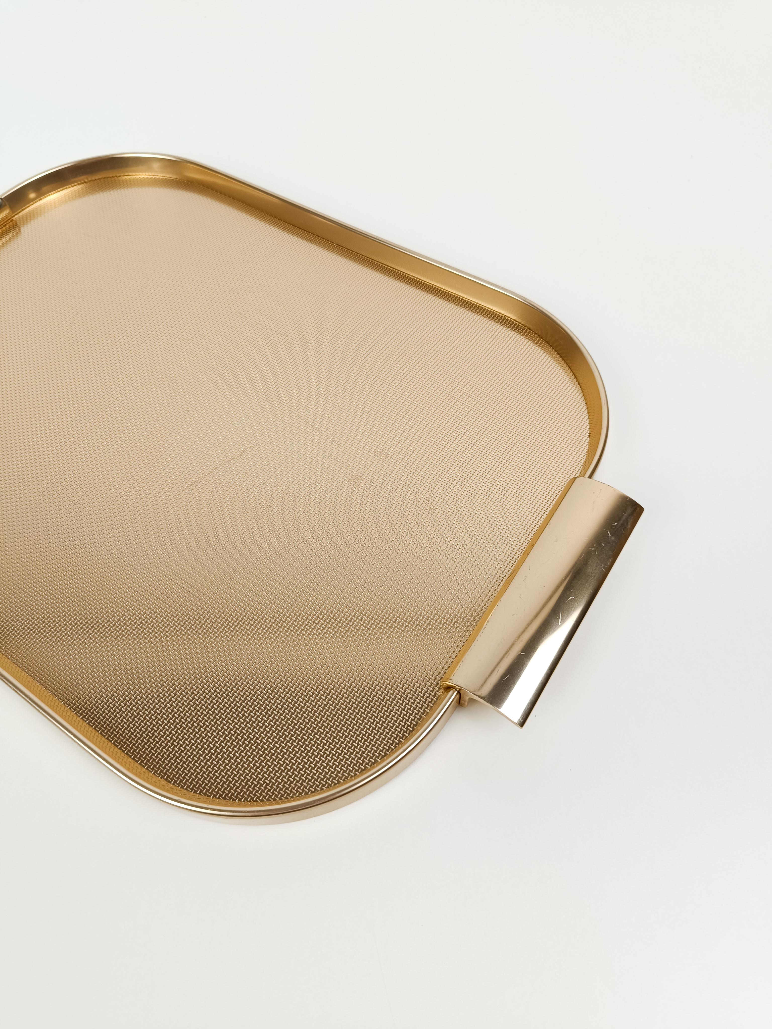Vintage Gilded Tray By Kaymet, Made in England 1960s 9