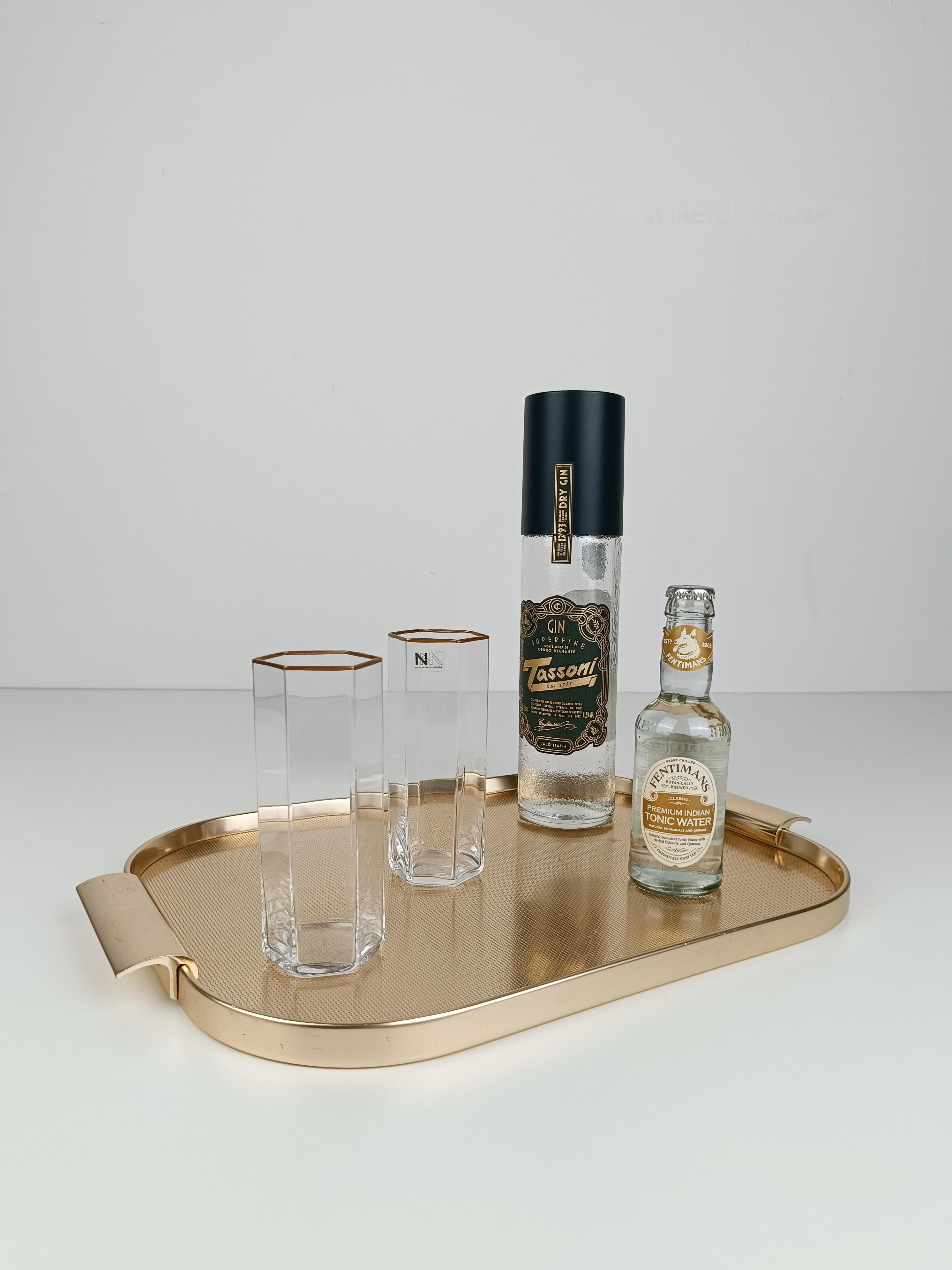 Vintage Gilded Tray By Kaymet, Made in England 1960s 10