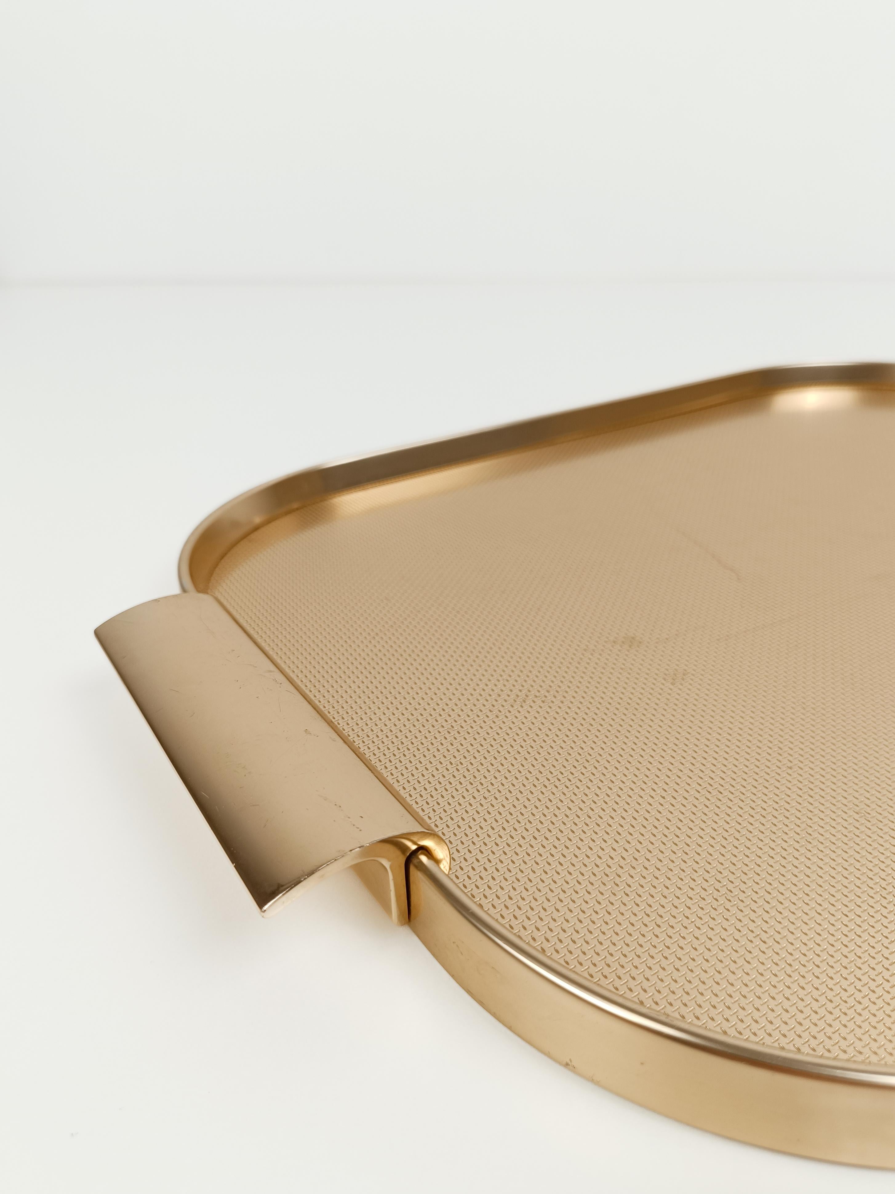 Mid-Century Modern Vintage Gilded Tray By Kaymet, Made in England 1960s