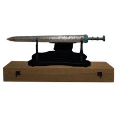 Big Size Antique Gilt Bronze Silver Sword from China Original Sword