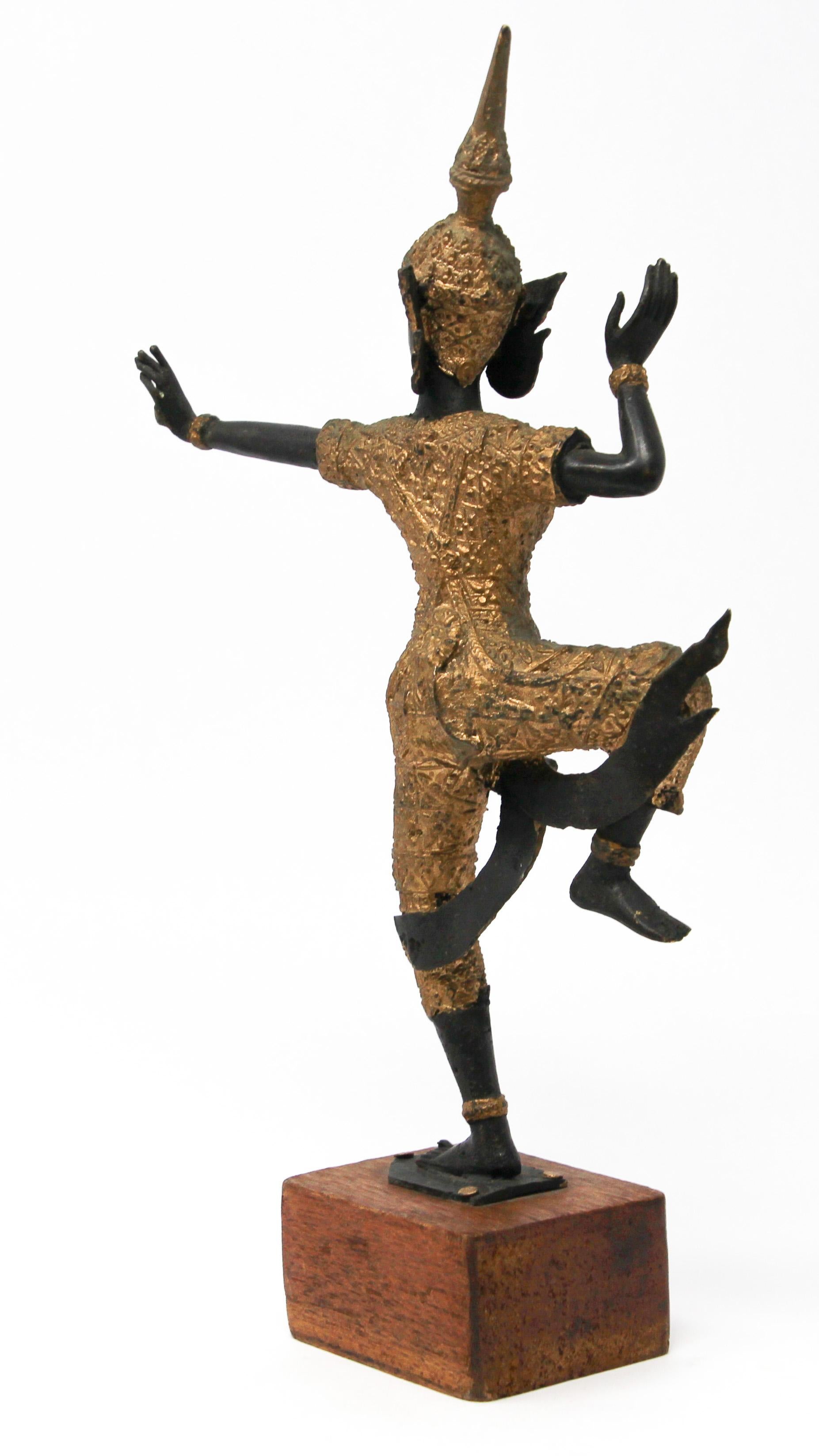 Vintage Gilt Bronze Thai Figurine of Prince Rama 5